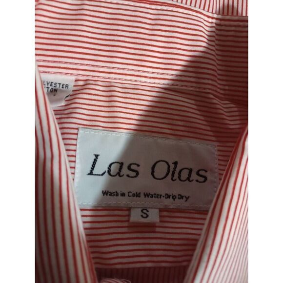 Las Olas Shirt Ladies Small Ladybug Button Front Long Sleeve - Picture 6 of 8